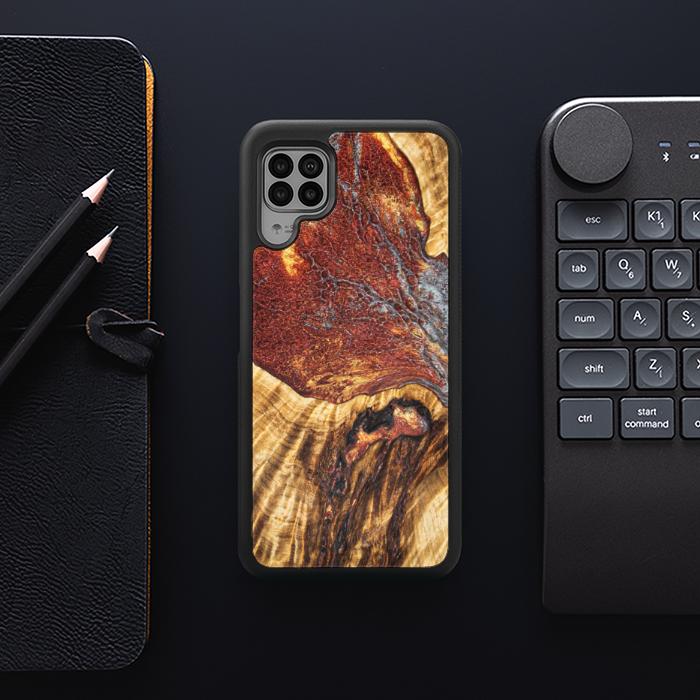 Huawei P40 lite Handyhülle aus Harz und Holz - Synergy#E9