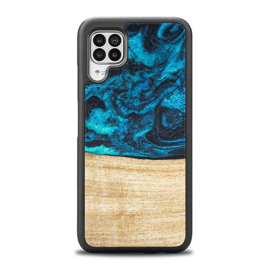 Huawei P40 lite Handyhülle aus Harz und Holz - Synergy#F11