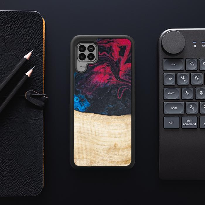 Huawei P40 lite Handyhülle aus Harz und Holz - Synergy#F14