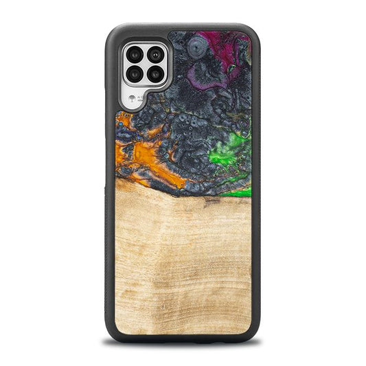 Huawei P40 lite Handyhülle aus Harz und Holz - Synergy#F16