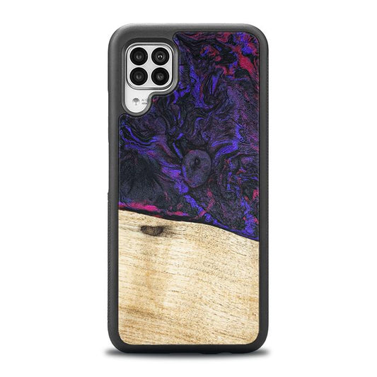 Huawei P40 lite Handyhülle aus Harz und Holz - Synergy#F18