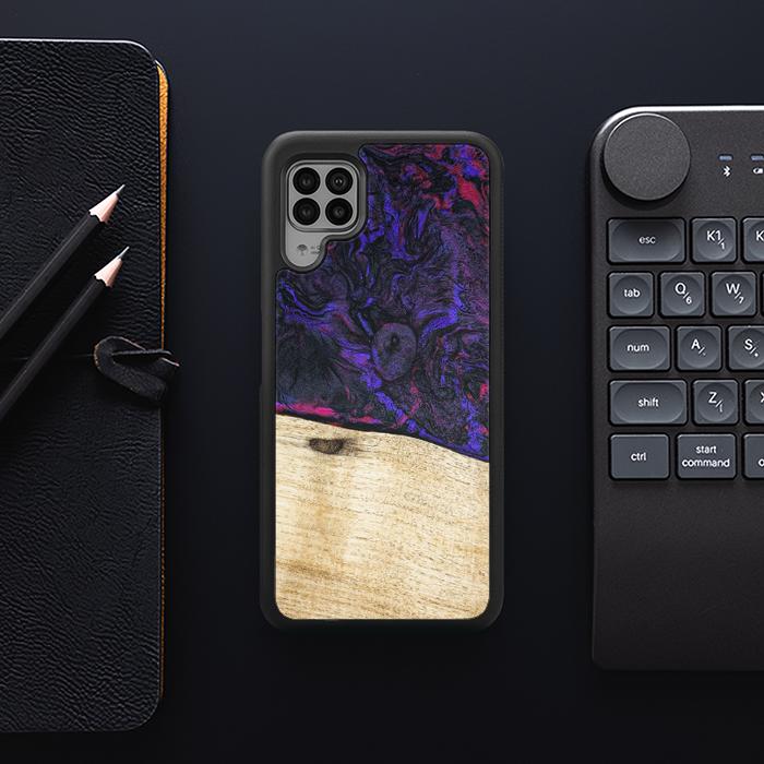 Huawei P40 lite Handyhülle aus Harz und Holz - Synergy#F18