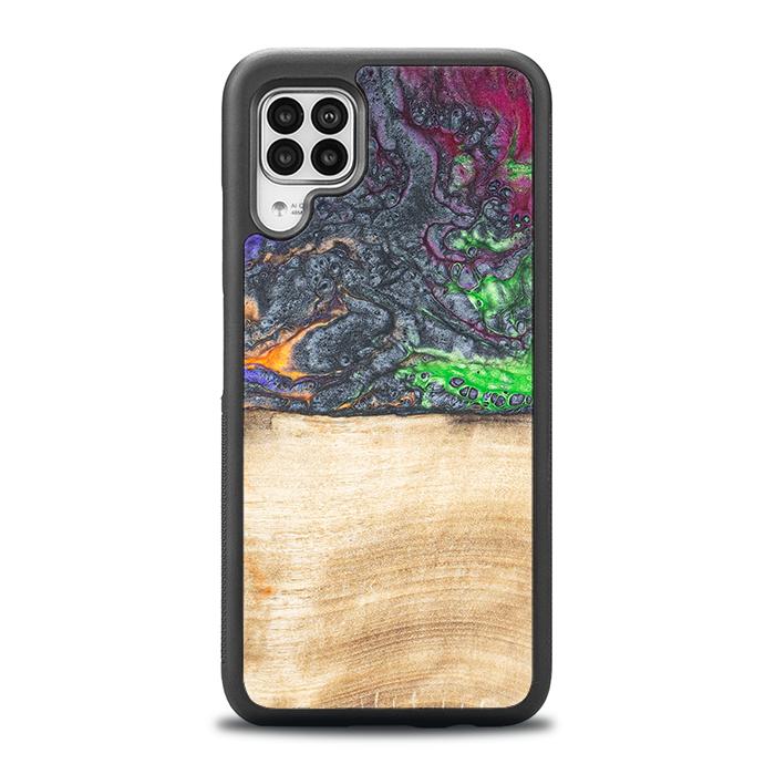 Huawei P40 lite Handyhülle aus Harz und Holz - Synergy#F2