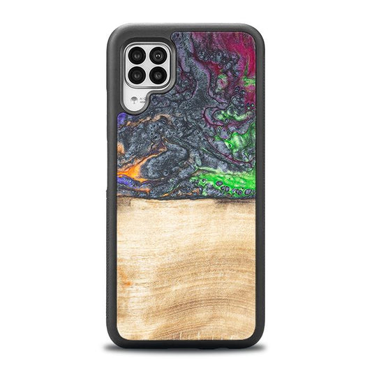 Huawei P40 lite Handyhülle aus Harz und Holz - Synergy#F2