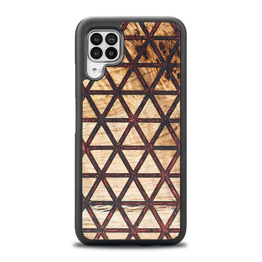 Huawei P40 lite Handyhülle aus Harz und Holz - Synergy#F22