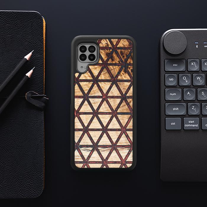 Huawei P40 lite Handyhülle aus Harz und Holz - Synergy#F22