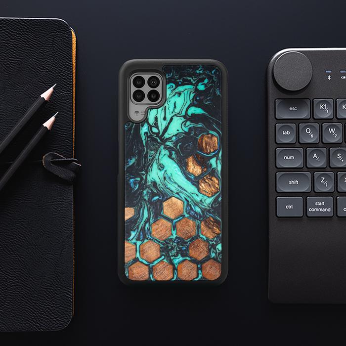 Huawei P40 lite Handyhülle aus Harz und Holz - Synergy#F23