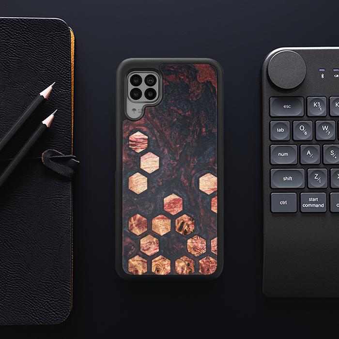 Huawei P40 lite Handyhülle aus Harz und Holz - Synergy#F27