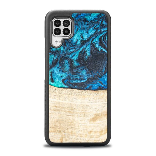 Huawei P40 lite Handyhülle aus Harz und Holz - Synergy#F3