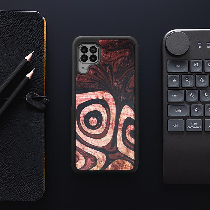 Huawei P40 lite Handyhülle aus Harz und Holz - Synergy#F32