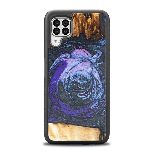 Huawei P40 lite Handyhülle aus Harz und Holz - Synergy#F34