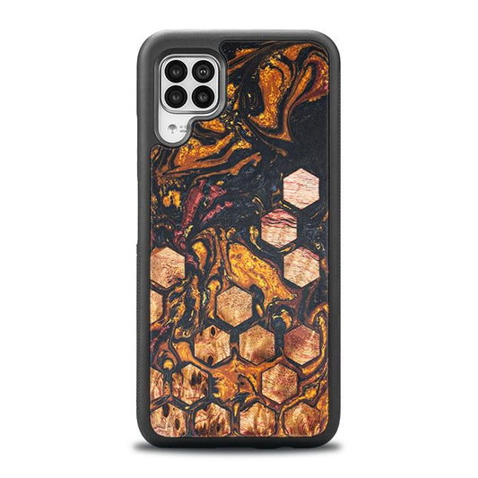 Huawei P40 lite Handyhülle aus Harz und Holz - Synergy#F38