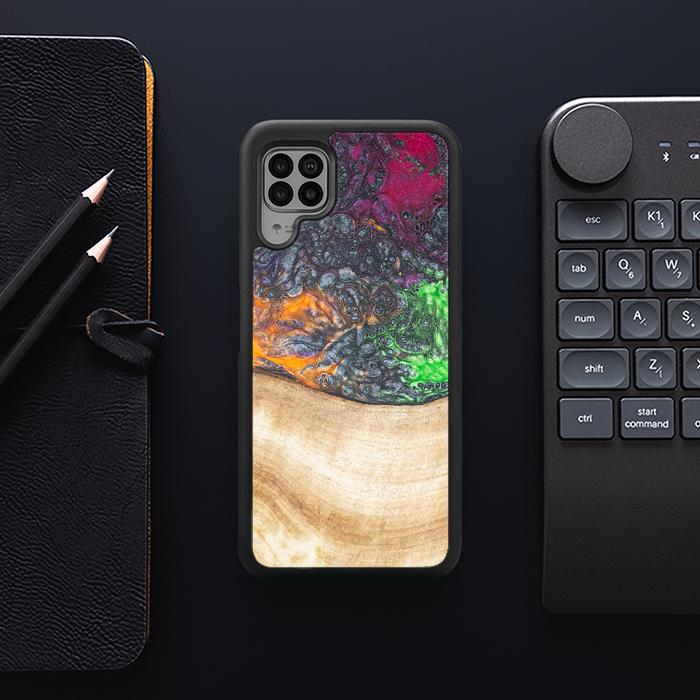 Huawei P40 lite Handyhülle aus Harz und Holz - Synergy#F6