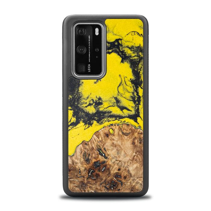 Huawei P40 Pro Handyhülle aus Harz und Holz - Borussia#ChL