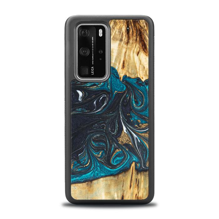 Huawei P40 Pro Handyhülle aus Harz und Holz - SYNERGY#E1
