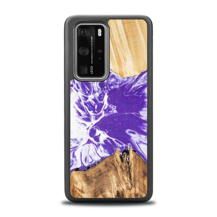 Huawei P40 Pro Etui na telefon z żywicy i drewna - Synergy# A78