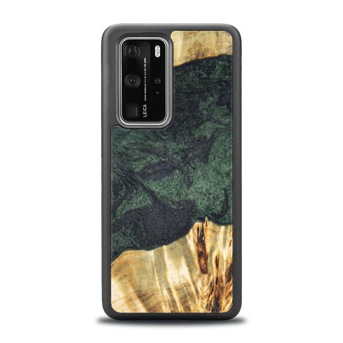 Huawei P40 Pro Handyhülle aus Harz und Holz - Synergy#E14