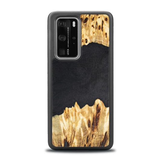 Huawei P40 Pro Handyhülle aus Harz und Holz - Synergy#E19