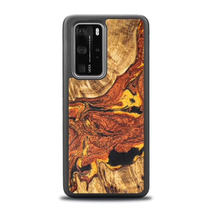 Huawei P40 Pro Handyhülle aus Harz und Holz - Synergy#E6