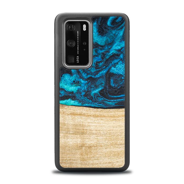 Huawei P40 Pro Handyhülle aus Harz und Holz - Synergy#F11