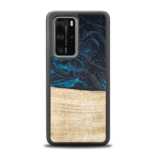 Huawei P40 Pro Handyhülle aus Harz und Holz - Synergy#F13