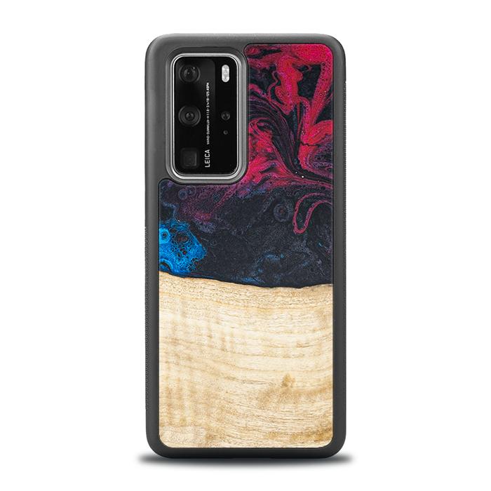 Huawei P40 Pro Handyhülle aus Harz und Holz - Synergy#F14