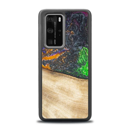 Huawei P40 Pro Handyhülle aus Harz und Holz - Synergy#F15
