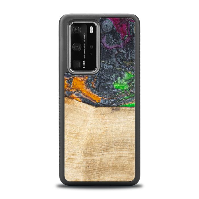 Huawei P40 Pro Handyhülle aus Harz und Holz - Synergy#F16