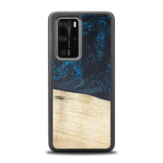 Huawei P40 Pro Handyhülle aus Harz und Holz - Synergy#F17