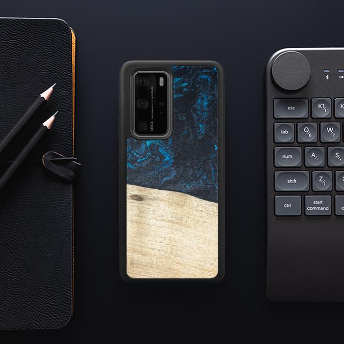 Huawei P40 Pro Handyhülle aus Harz und Holz - Synergy#F17