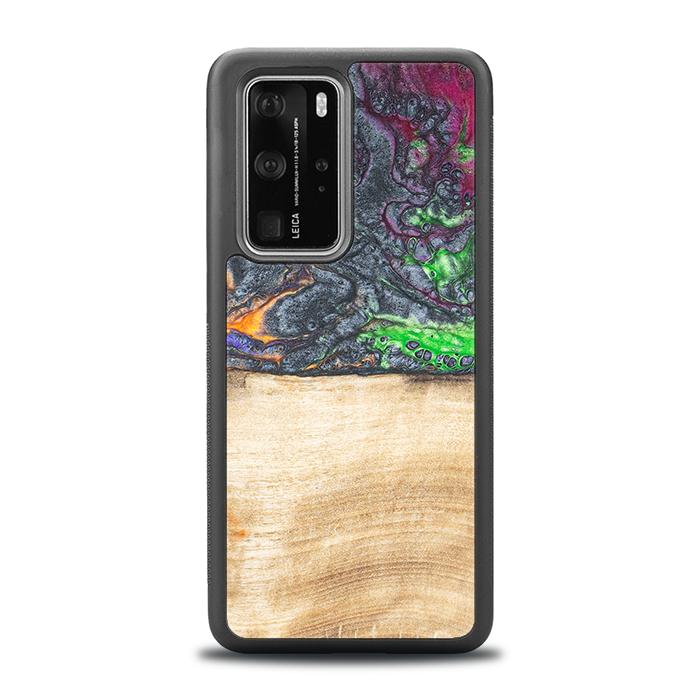 Huawei P40 Pro Handyhülle aus Harz und Holz - Synergy#F2