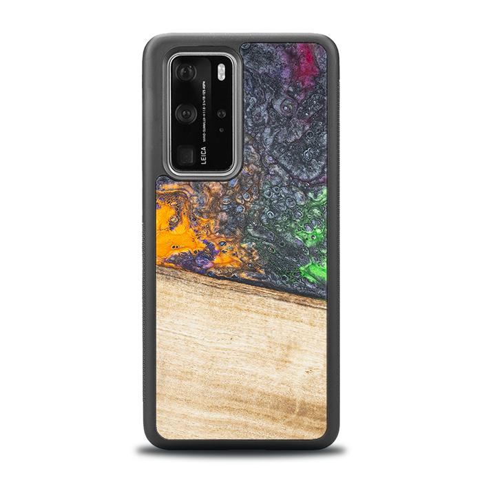 Huawei P40 Pro Handyhülle aus Harz und Holz - Synergy#F20