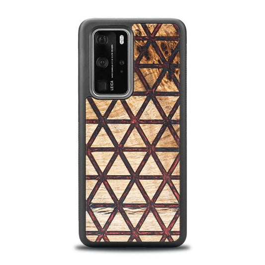 Huawei P40 Pro Handyhülle aus Harz und Holz - Synergy#F22