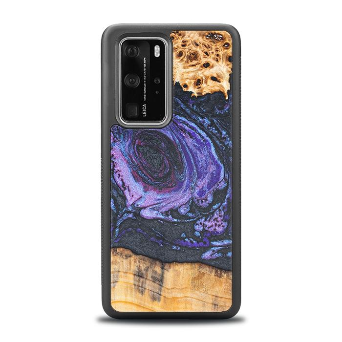 Huawei P40 Pro Handyhülle aus Harz und Holz - Synergy#F24