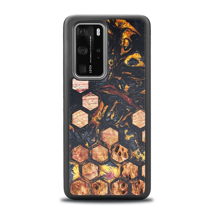 Huawei P40 Pro Handyhülle aus Harz und Holz - Synergy#F26