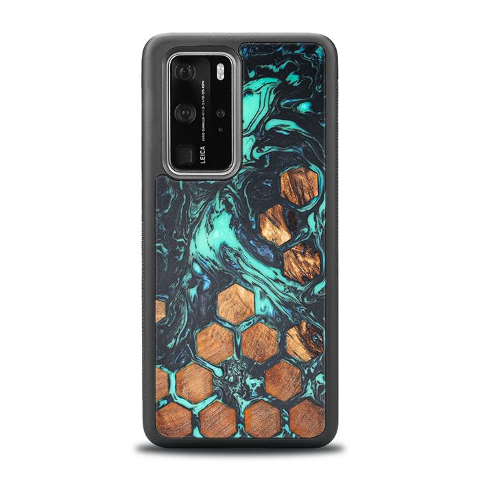 Huawei P40 Pro Handyhülle aus Harz und Holz - Synergy#F28