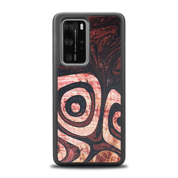 Huawei P40 Pro Handyhülle aus Harz und Holz - Synergy#F32
