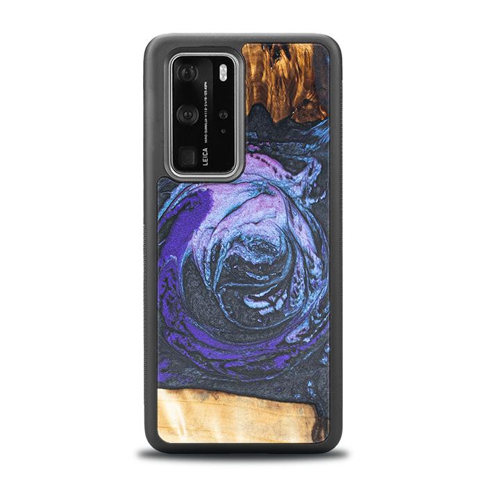 Huawei P40 Pro Handyhülle aus Harz und Holz - Synergy#F34