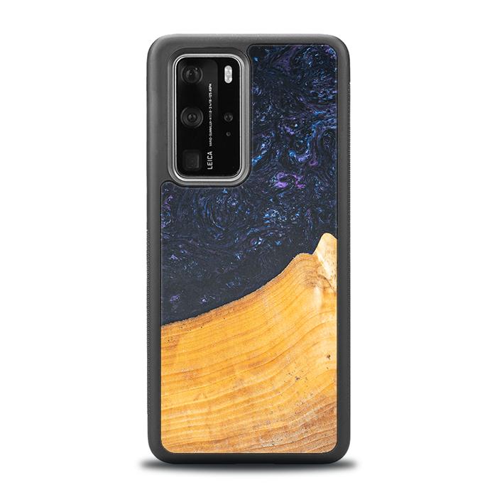 Huawei P40 Pro Handyhülle aus Harz und Holz - Synergy#F37