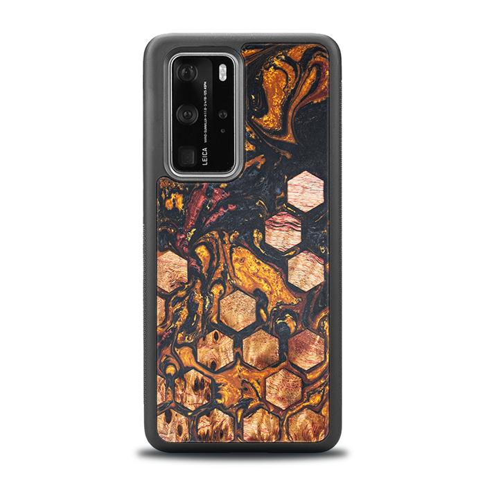 Huawei P40 Pro Handyhülle aus Harz und Holz - Synergy#F38