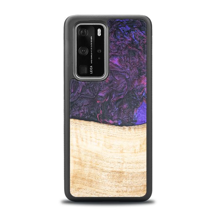 Huawei P40 Pro Handyhülle aus Harz und Holz - Synergy#F4