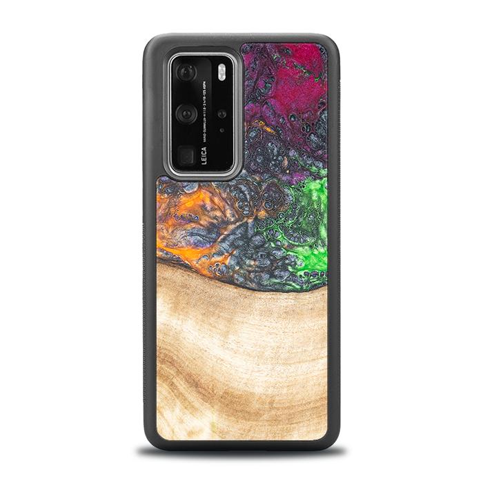 Huawei P40 Pro Handyhülle aus Harz und Holz - Synergy#F6