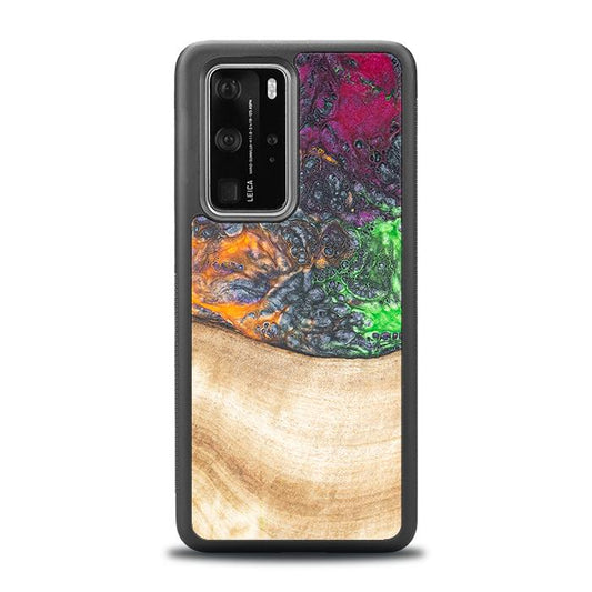 Huawei P40 Pro Handyhülle aus Harz und Holz - Synergy#F6