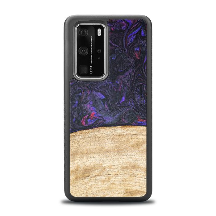 Huawei P40 Pro Handyhülle aus Harz und Holz - Synergy#F7