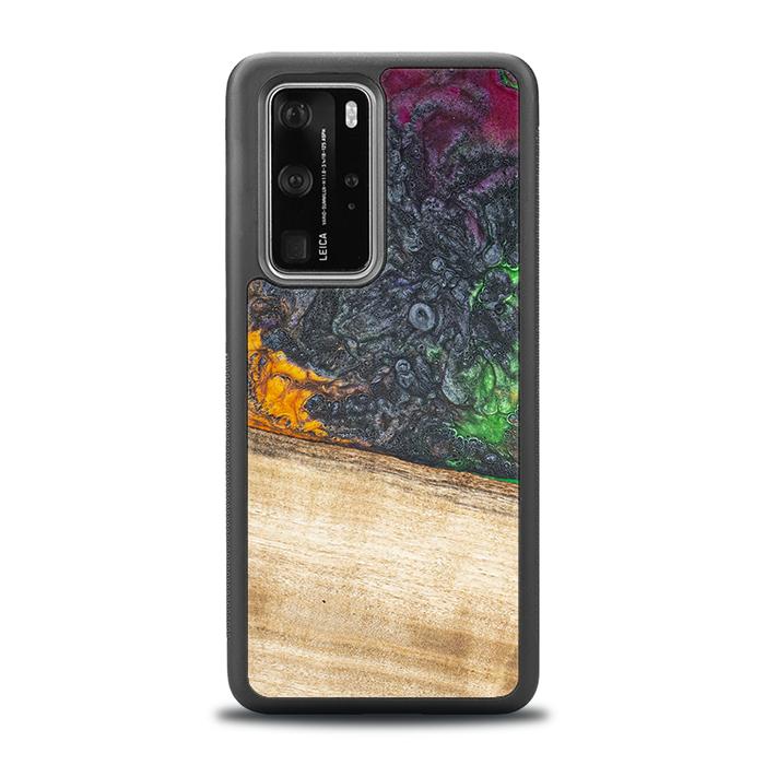 Huawei P40 Pro Handyhülle aus Harz und Holz - Synergy#F8