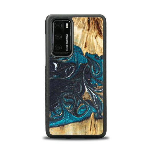 Huawei P40 Handyhülle aus Harz und Holz - SYNERGY#E1