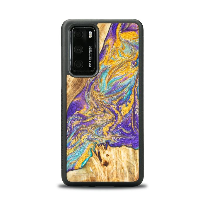 Huawei P40 Resin & Wood Phone Case - SYNERGY#E2