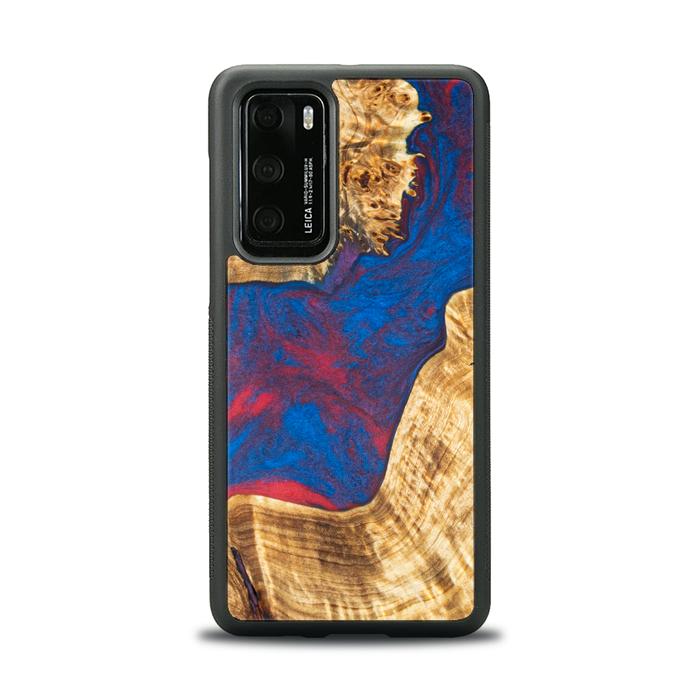 Huawei P40 Resin & Wood Phone Case - Synergy#E10