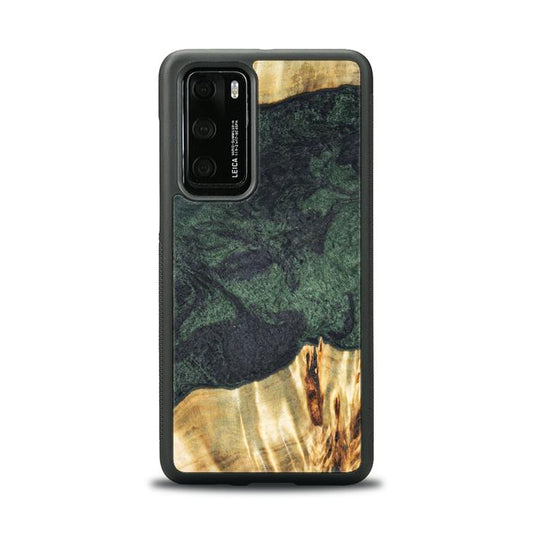 Huawei P40 Handyhülle aus Harz und Holz - Synergy#E14