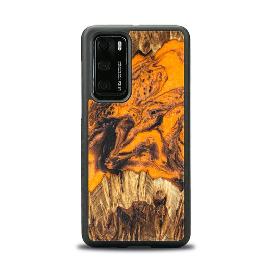 Huawei P40 Handyhülle aus Harz und Holz - Synergy#E24